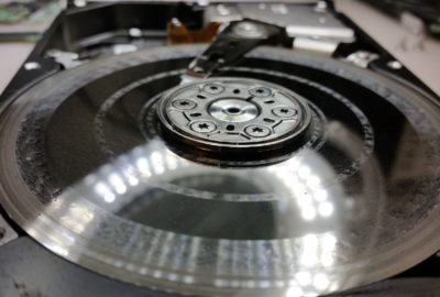 scratched drive platters in Seagate HDD